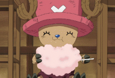The joy of food! An Animated GIF from One Piece ワンピース
