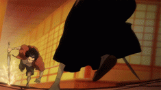 An animated scene from Samurai Champloo サムライチャンプルー directed by Shinichirō Watanabe, 2004