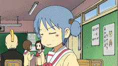 An animated scene from Nichijou 日常 from 2011