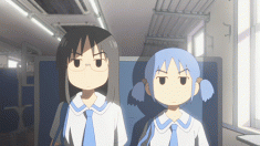 An animated scene from Nichijou 日常 from 2011