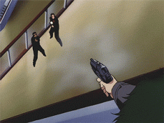 A scene from the last episode of Cowboy Bebop