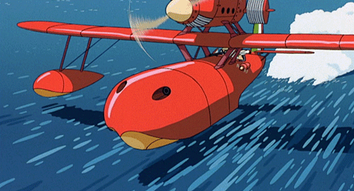 Animated GIF from Hayao Miyazaki’s Porco Rosso
