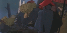 Animated GIF of the Wolf from Princess Mononoke もののけ姫