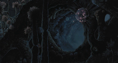 Animated gif Hayao Miyazaki’s 1984 film Nausicaä of the Valley of the Wind