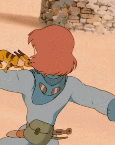 Animated gif from Hayao Miyazaki’s film Nausicaä of the Valley of the Wind