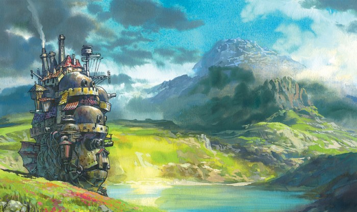 Artwork from Animated gif from Hayao Miyazaki film  Howl’s Moving Castle