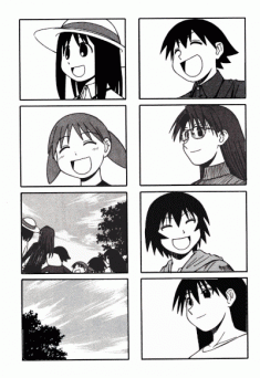 Azumanga Daioh – manga to anime animated gif
