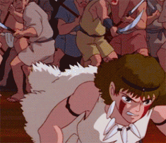 Fight scene from Princess Mononoke もののけ姫