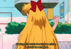 Having this much beauty is a crime! sailor moon animated gif