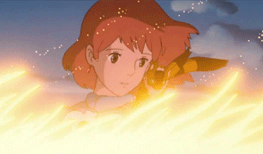 Hayao Miyazaki’s 1984 film Nausicaä of the Valley of the Wind 風の谷のナウシカ animated gif