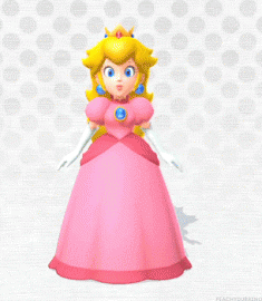 Mario Party 10 – Photo Booth ~> Princess Peach animated gif