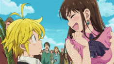 Meliodas gets into a fight – animated gif (メリオダス)