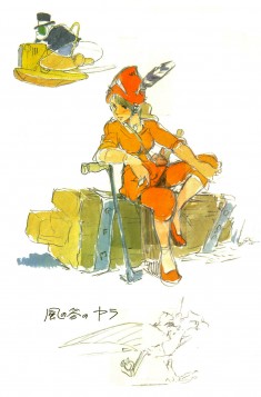 Nausicaä character design sketch