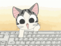 On the internet, no one knows you’re a kitty! Chi’s Sweet Home animated gif