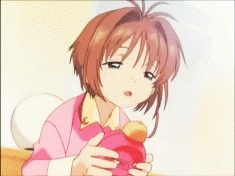 Sakura Kinomoto from season one  – animated gif