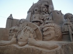 Amazing Japanese anime sand sculptures: One Piece