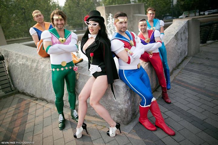Fake Nerd Guys as the Sailor Moon scouts!