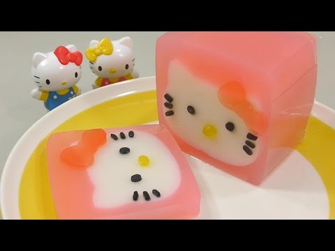 How to Make ‘Hello Kitty Pudding’  – YouTube Video