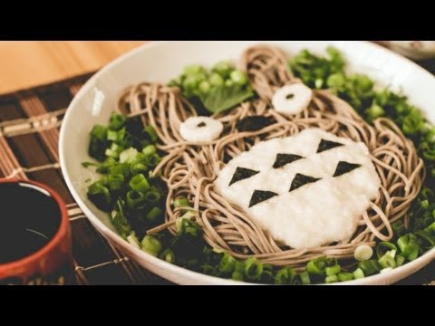 How to Make Totoro Soba (トトロとろろ蕎麦の作り方) – YouTube