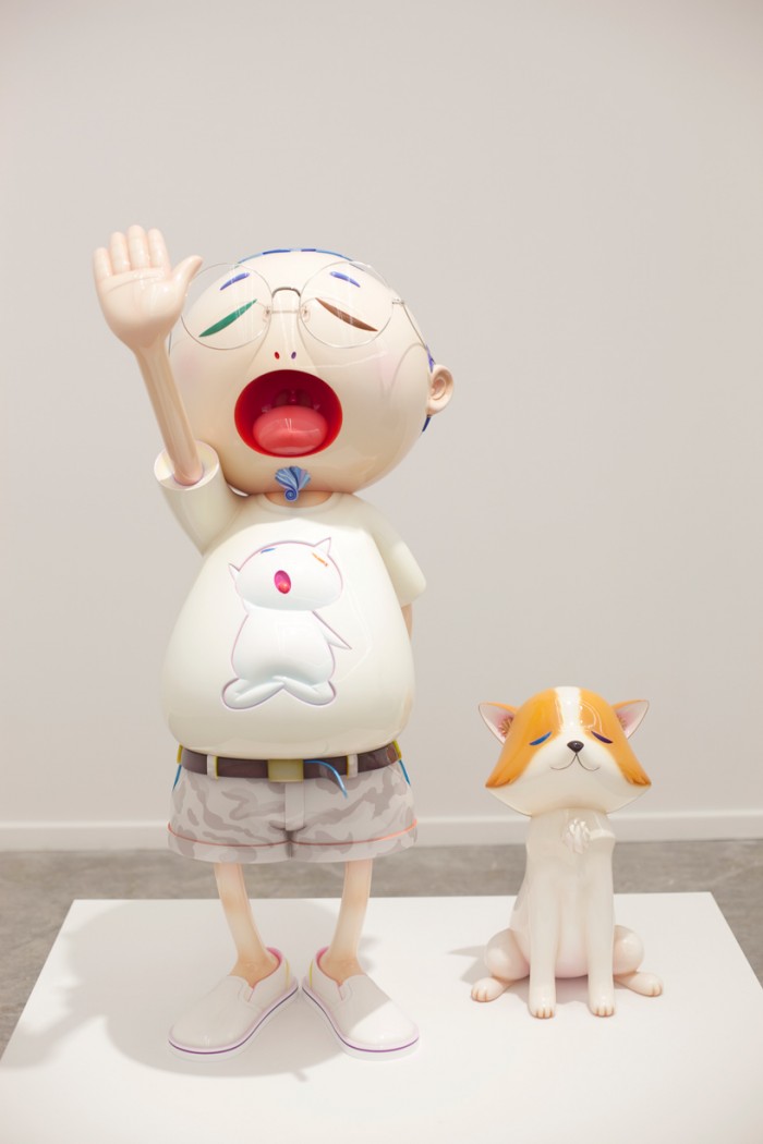 a Takashi Murakami sculpture