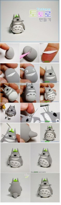 Totoro DIY clay project