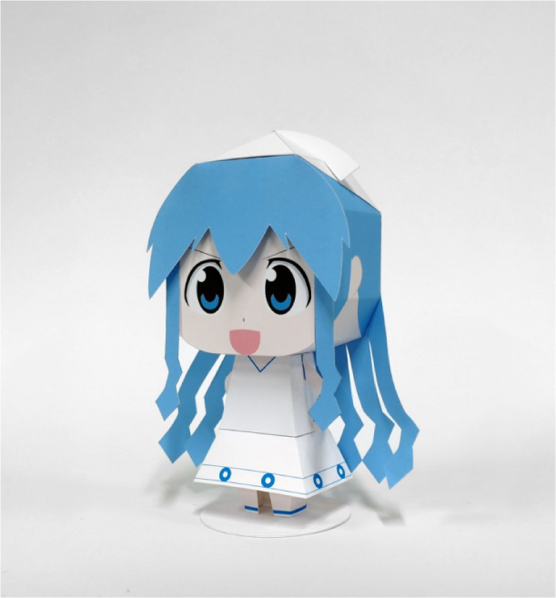 Squid Girl (aka Ika Musume) by Poppaper | Papertoys, Papercraft & Paper Arts