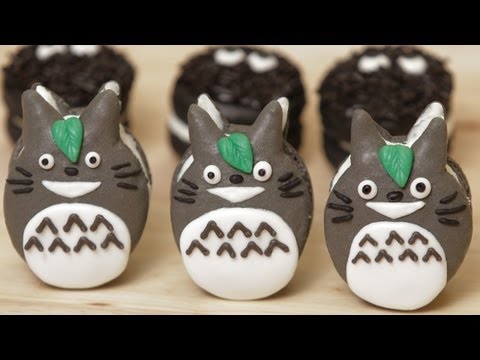 How to make Totoro Macaroon Cookies – Nerdy Nummies – YouTube