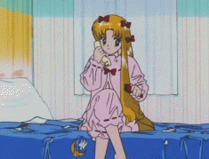 you don’t get to be sailor moon unless you comb that hair every night! animated gif