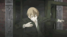Baccano! animated gif – kick in the face!