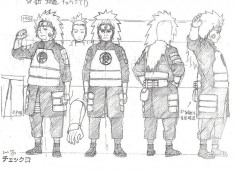 Chōji Akimichi (秋道チョウジ) character design sheet from Naruto