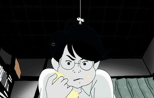 Eating a Cake – The Tatami Galaxy  四畳半神話大系 animated gif