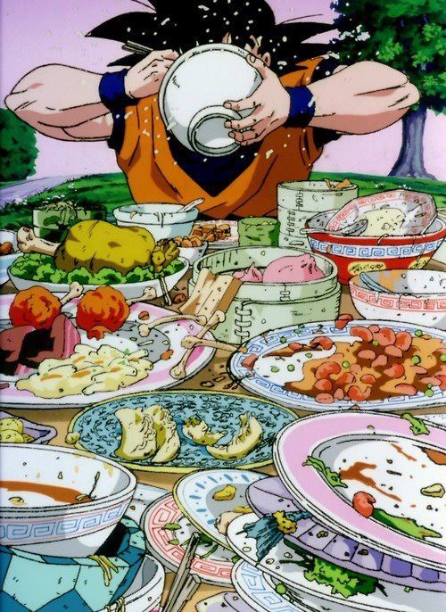 Food! Dragon Ball Z illustration