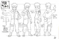 Naruto Uzumaki (うずまきナルト) character design sheet