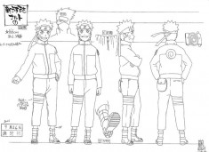 Naruto Uzumaki (うずまきナルト) character design sheet