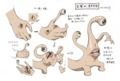 Parasyte 寄生獣 character design sheet