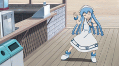 Squid Girl rocks out! animated gif