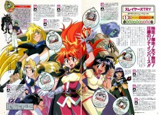 Slayers Try article in the May 1997 issue of Animedia. Illustration by Kazuhiro Sasaki.