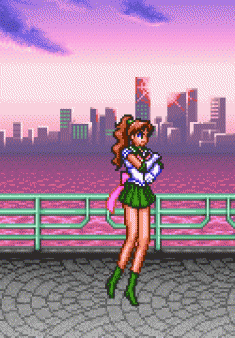 Bishoujo Senshi Sailor Moon SuperS – Super Famicom – Bandai (1994) animated gif