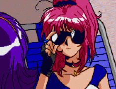 Private Eyedol — PC Engine CD-ROM — NEC (1995) “What are you acting so cutesy for?” animated gif