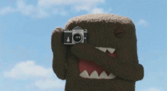 Smile! Domo take your picture! animated gif
