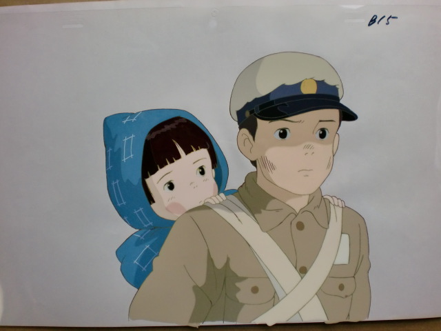 Cel painting from Grave of the Fireflies 火垂るの墓 1988 directed by Isao Takahata
