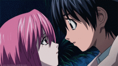 Lucy and Kouta from Elfen Lied – animated gif エルフェンリート