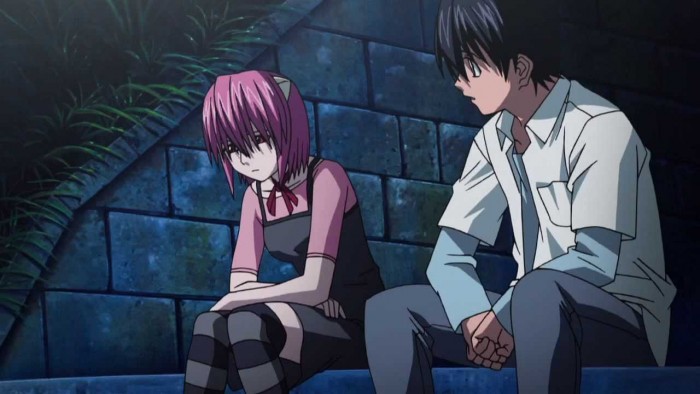 Lucy and Kouta from Elfen Lied エルフェンリート