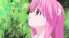 Lucy from Elfen Lied – animated gif エルフェンリート