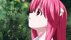 Lucy from Elfen Lied – animated gif エルフェンリート