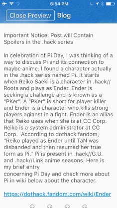 Pi Celebrated Through Anime
Pi the .hack series from dothack fandom wiki