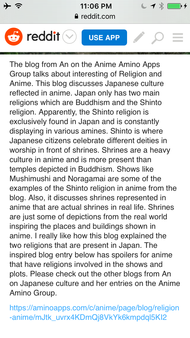 How Religion Is Depicted in Anime? An’s Blog of Religion and Anime in Anime Amino Group