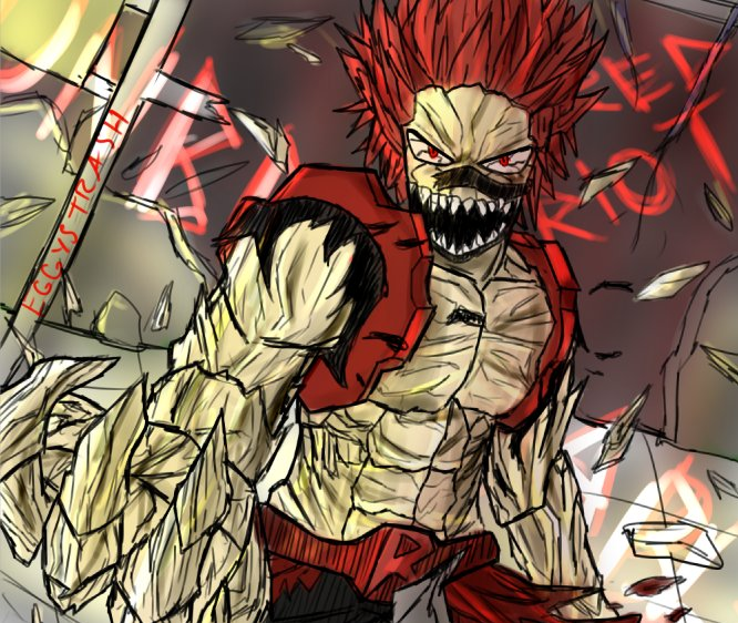 Yall prolly think im stupid but why is Kirishima Red Riot my fave My Hero Academia character?